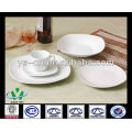 Chaozhou White Ceramic Houseware Plate Set